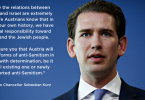 In Israel, Austrian chancellor vows to fight 'all forms of anti-Semitism'