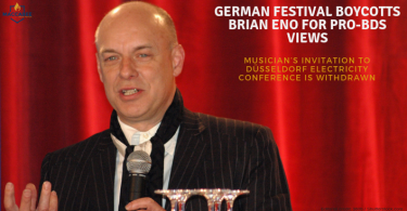 GERMAN FESTIVAL BOYCOTTS BRIAN ENO FOR PRO-BDS VIEWS