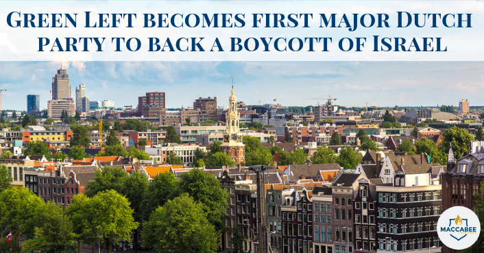Green Left becomes first major Dutch party to back a boycott of Israel