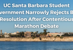 UC Santa Barbara Student Government Narrowly Rejects BDS Resolution After Contentious Marathon Debate
