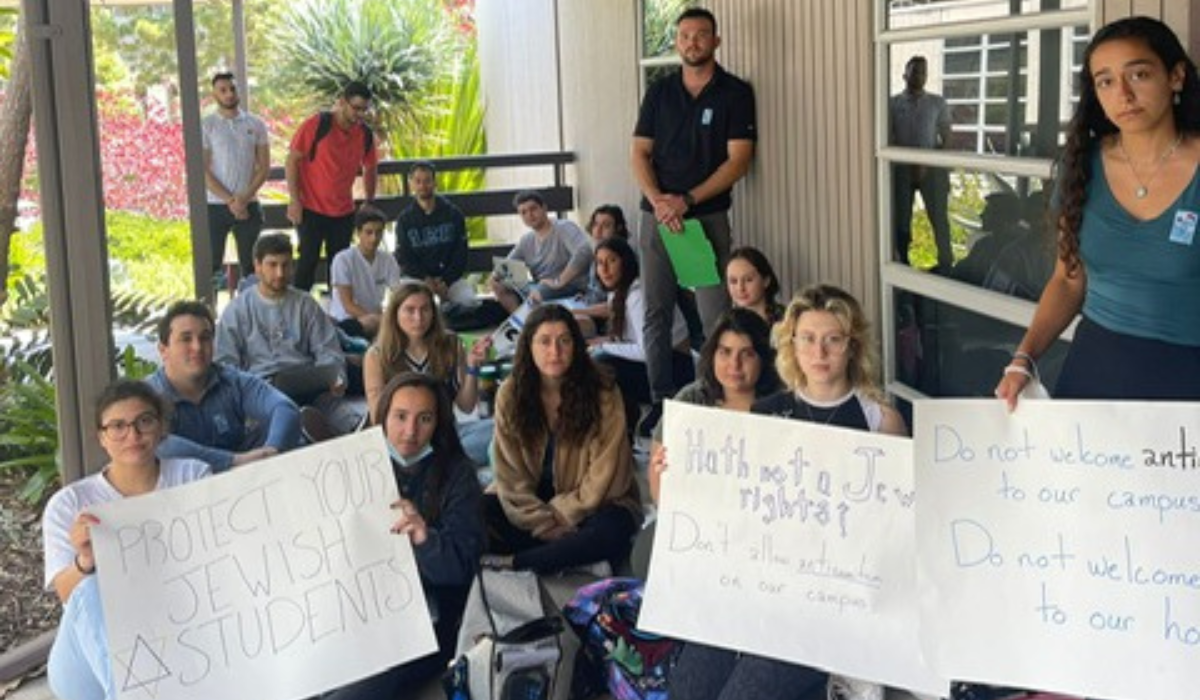 UC San Diego protest against Antisemitism and Anti-Zionism