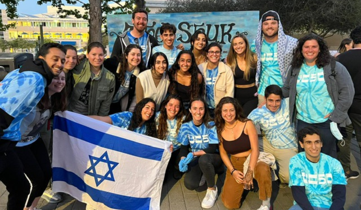 UC San Diego Zionist students supporting Israel